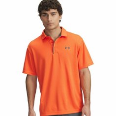 Поло спортивное Under Armour Tech Polo, размер XS, оранжевый