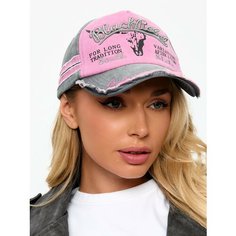 Бейсболка для девочек и женщин, размер 52-60, лавандово-розовый Lefash