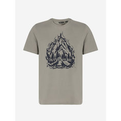 Футболка OUTVENTURE Travel Men’s SS T-Shirt, размер 48, коричневый