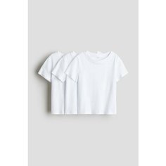 Футболка H&M, комплект из 3 шт., размер 122/128, белый