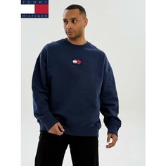 Свитшот TOMMY HILFIGER, размер 2XL, , темно-синий, темно-синий