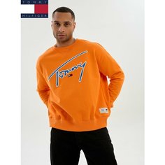 Свитшот TOMMY HILFIGER, размер XS, , оранжевый