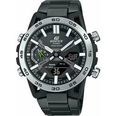 Наручные часы CASIO Edifice, черный, серебряный