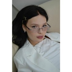 Солнцезащитные очки , бесцветный, черный, серый Oh My Glass