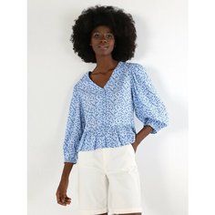 Рубашка COLINS Regular Fit, размер XS, голубой