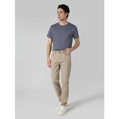 Брюки COLINS Straight Fit, размер 38/34, светло-бежевый