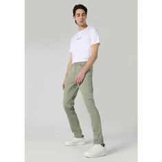 Брюки COLINS Straight Fit, размер 33/32, зелёный