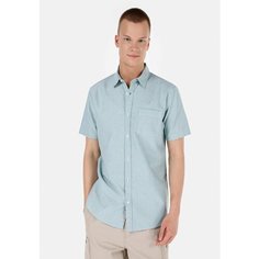 Рубашка COLINS Regular Fit, размер M, зелeный