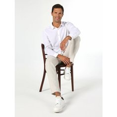 Брюки COLINS Regular Fit, размер 34/34, белый