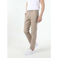 Брюки COLINS Regular Fit, размер 38/34, коричневый