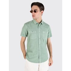 Рубашка COLINS Regular Fit, размер S, зелeный