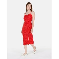 Платье COLINS Slim Fit, размер S, красный