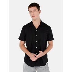 Рубашка COLINS Regular Fit, размер S, черный