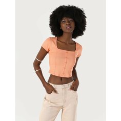 Блуза COLINS Slim Fit, размер XS, рoзовый