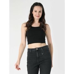 Топ COLINS Slim Fit, размер M, черный