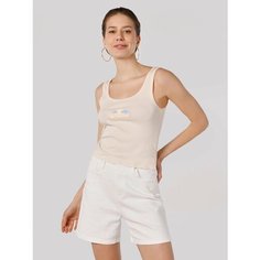 Майка COLINS Regular Fit, размер XS, бежевый