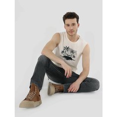 Майка COLINS Regular Fit, размер XL, бежевый