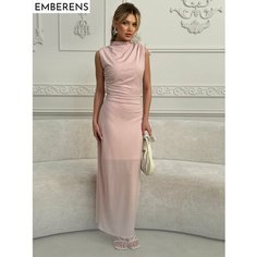 Платье EMBERENS Весна-лето 2025, размер S, розовый