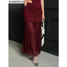 Юбка EMBERENS, размер S, бордовый