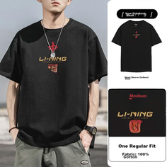 Футболка LI-NING, размер XL, black