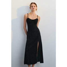 Платье Befree Woman Mix&Match, размер M, черный принт графика