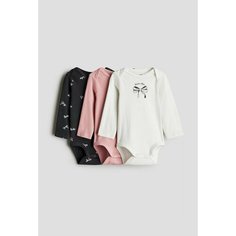Боди H&M, размер 86, розовый меланж