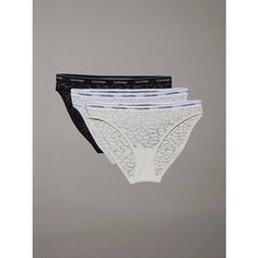 Трусы CALVIN KLEIN, комплект из 3 шт., размер S, black/white