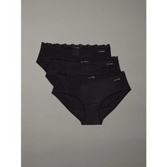 Трусы CALVIN KLEIN, комплект из 3 шт., размер S, черный