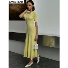 Платье EMBERENS Весна-лето 2025, размер M, желтый
