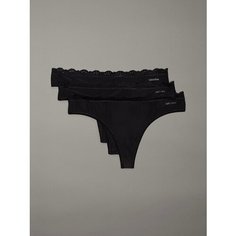 Трусы CALVIN KLEIN, комплект из 3 шт., размер XL, black