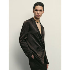 Пиджак Zarina, размер XL (RU 50), темно-коричневый