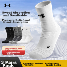 Носки Under Armour, комплект, 3 пары, размер XL, черный/белый/серый