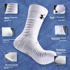 Носки Under Armour, комплект, 3 пары, размер XL, white