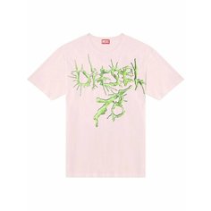Футболка DIESEL T-Boxt, размер XS, рoзовый