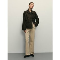 Джинсы багги Zarina baggy, размер XL (RU 50)/170, бежевый