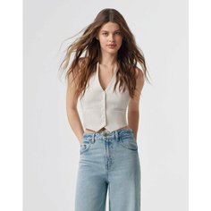 Жилет Gloria Jeans GJ BLACK, размер XXS (36-38), молочный