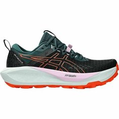 Кроссовки ASICS GEL-TRABUCO 13 W, полнота F (EU)/ на среднюю стопу, размер 9 US, оранжевый/черный