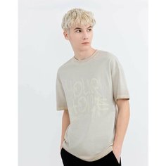 Футболка Gloria Jeans, размер 12-14л/158-164, светло-бежевый
