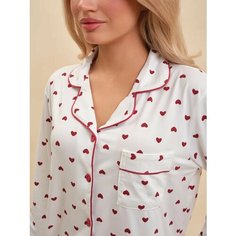 Пижама , размер L, белый Anisa Style
