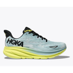 Кроссовки HOKA ONE ONE Clifton 9, размер 9 US, голубой/желтый