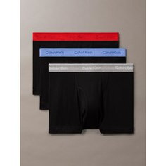 Трусы CALVIN KLEIN, комплект из 3 шт., размер M, черный/разноцветный