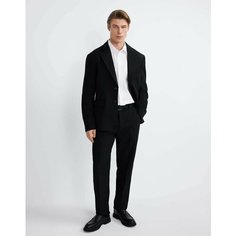 Брюки слаксы Gloria Jeans GJ BLACK, размер 44/182, черный