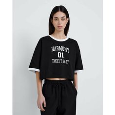 Кроп-топ Gloria Jeans, размер XS (38-40), черный