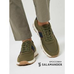 Кроссовки Salamander Весна-лето 2025, полнота 6 (RU)/ на среднюю стопу, размер 43, синий/хаки