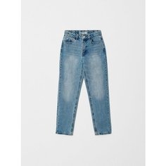 Джинсы Sela Straight fit, размер 134, голубой индиго