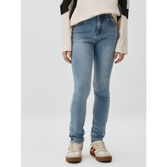 Джинсы Sela Slim fit, размер 128, голубой индиго
