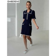 Платье EMBERENS Весна-лето 2025, размер S, темно-синий