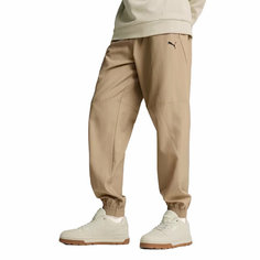 Брюки спортивные PUMA, размер XL, коричневый, коричневый
