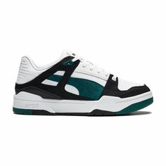 Кроссовки PUMA Весна-лето 2025, размер 4, белый/зеленый/черный