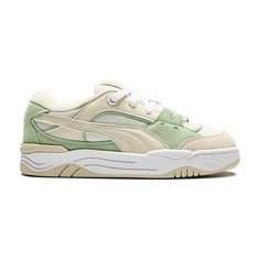 Кеды PUMA Весна-лето 2025, размер 3.5, бежевый/зеленый